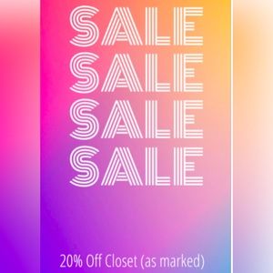 Sale (20% As Marked)
